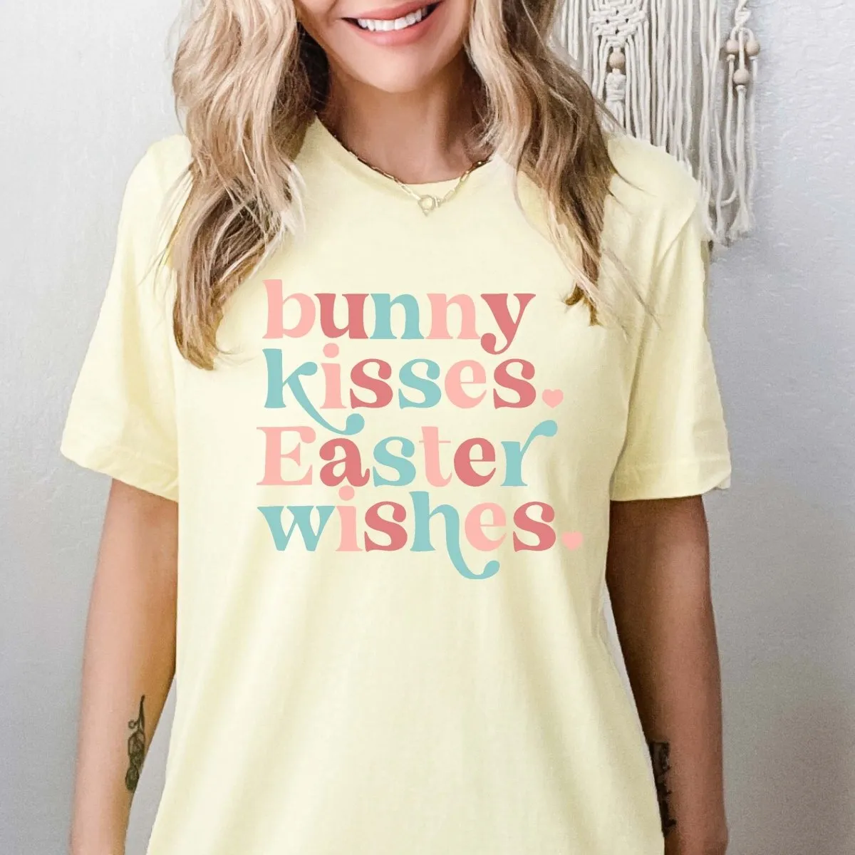 Bunny Kisses Easter Wishes Bella Tees