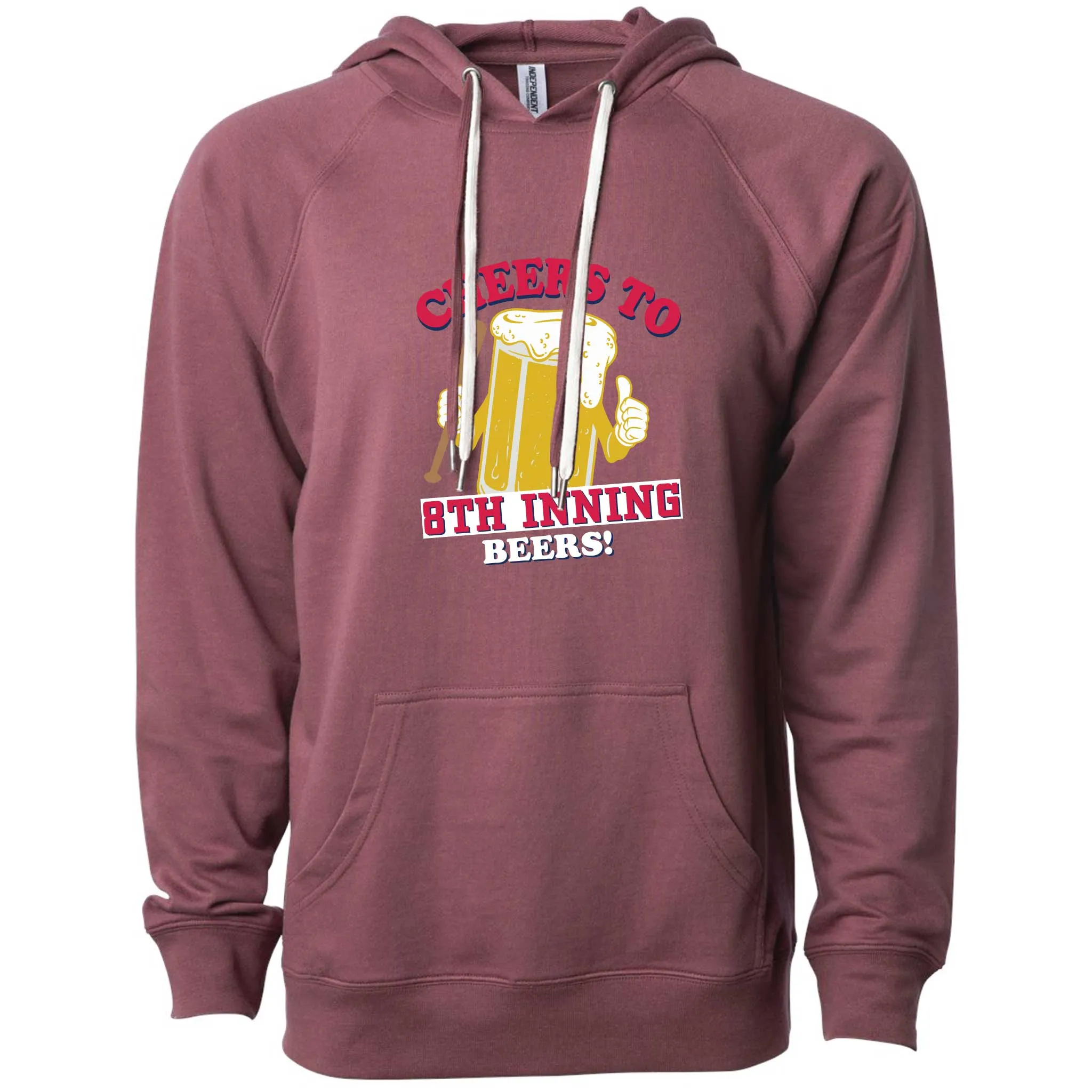 Cheers to 8th Inning Beers Minnesota Lightweight Hoodie