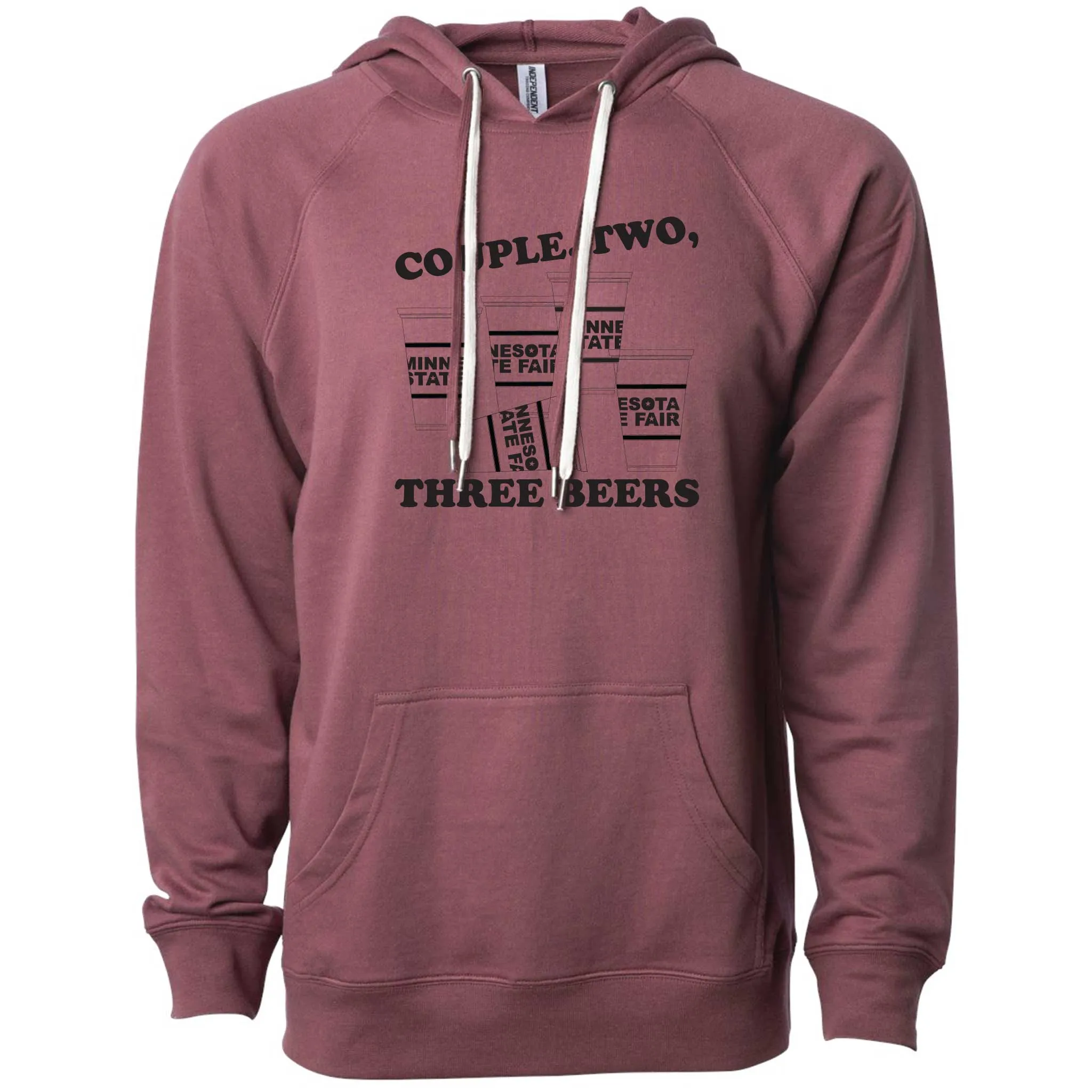 Couple, Two, Three State Fair Beers Minnesota Lightweight Hoodie