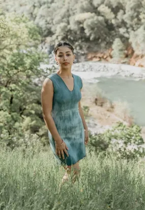 Dyed Blue Slinky Dresses