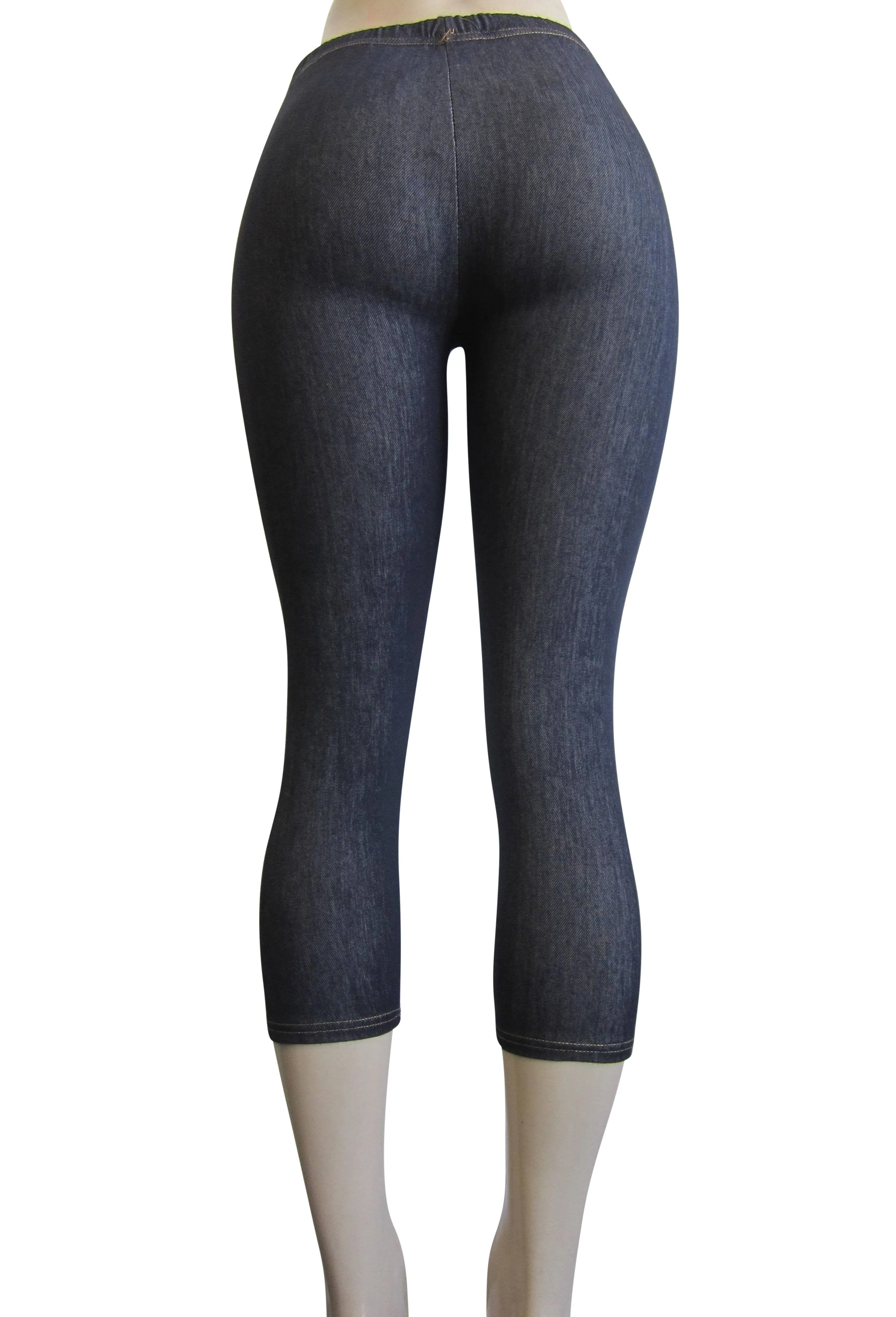 Leggings - Capri Denim Look (FAB-11332L)