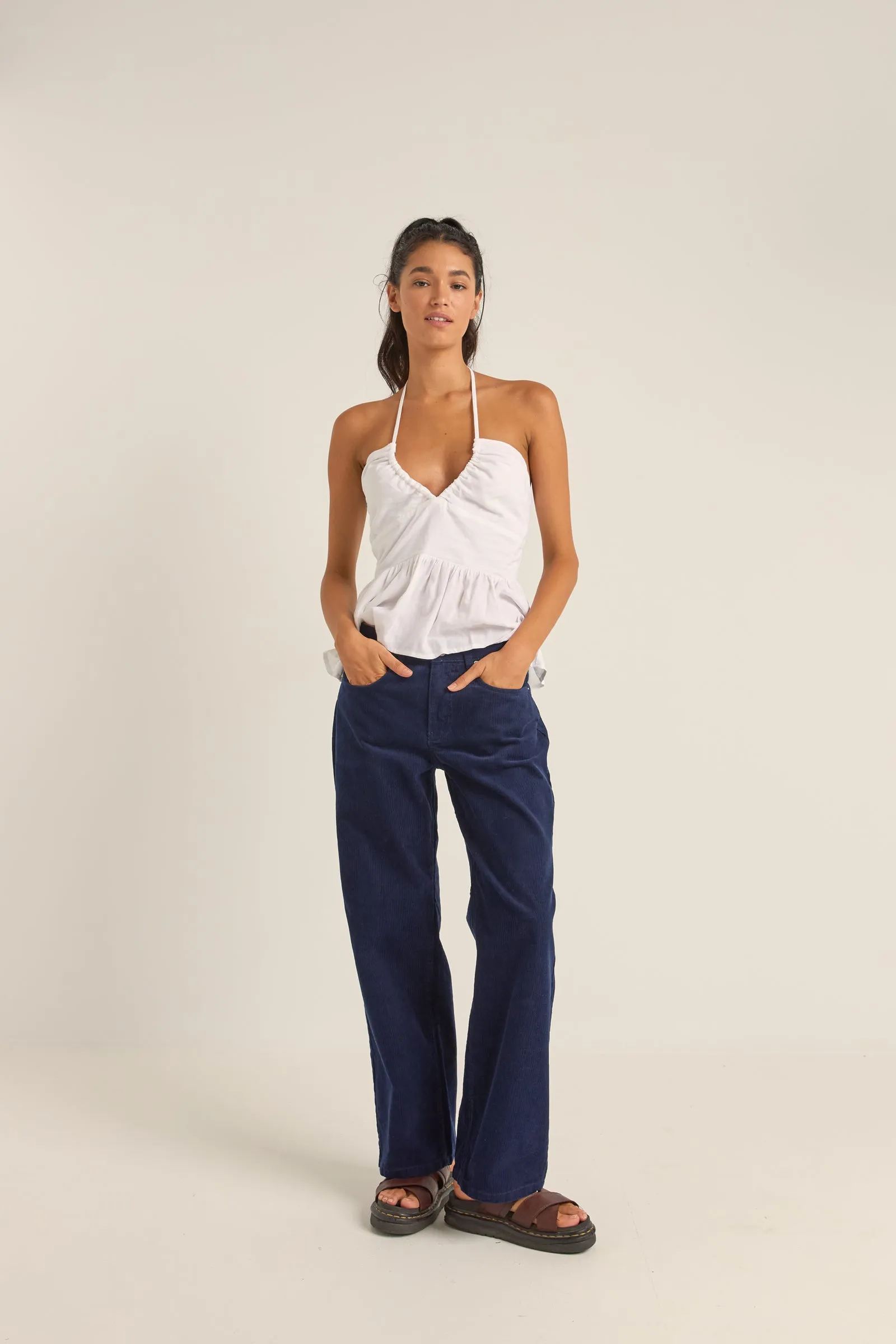 Lula Low Rise Pant Navy