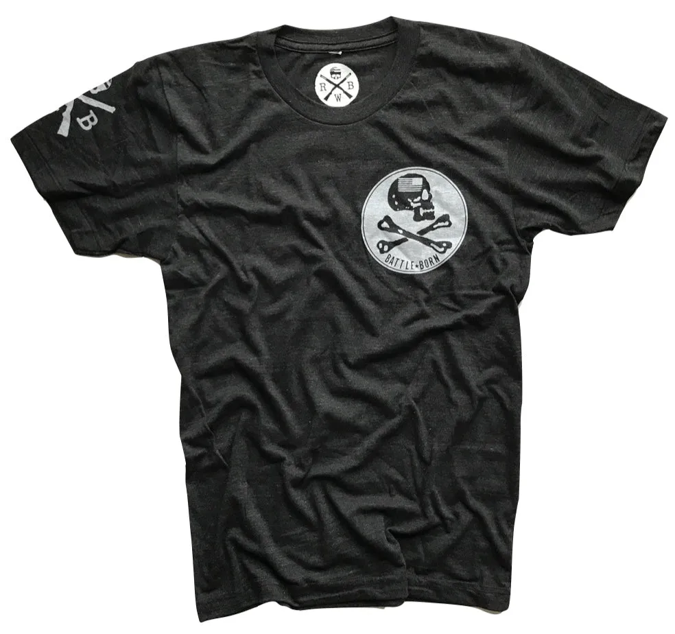 Men's Battle Born Tri-Blend T-Shirt (Heather Black)