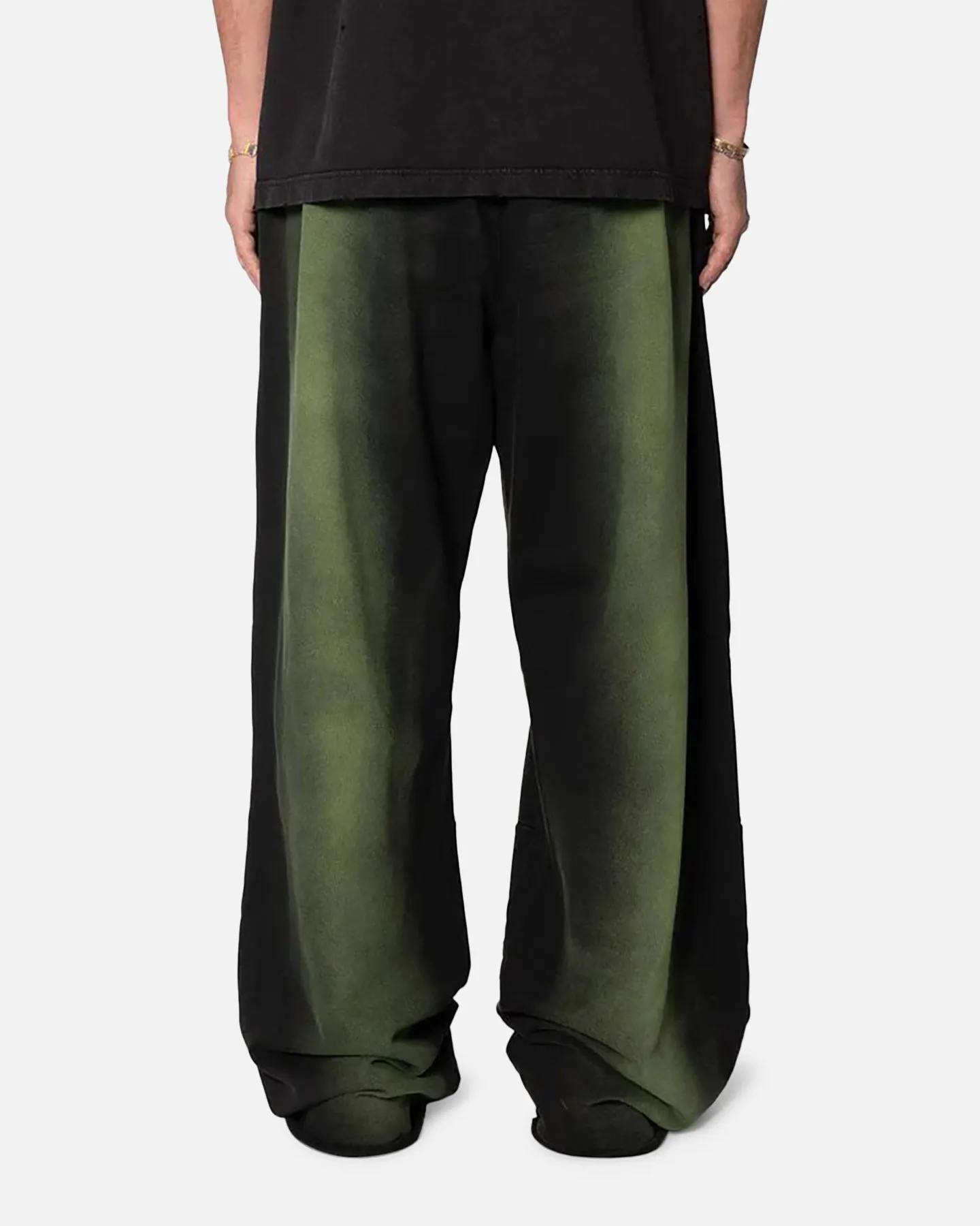 MNML Sprayed Ultra Baggy Sweatpants Olive/Black