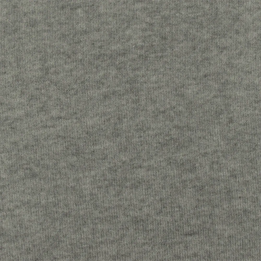 Moon Gray Heather Stretch Cotton Brushed Jersey Knit Fabric