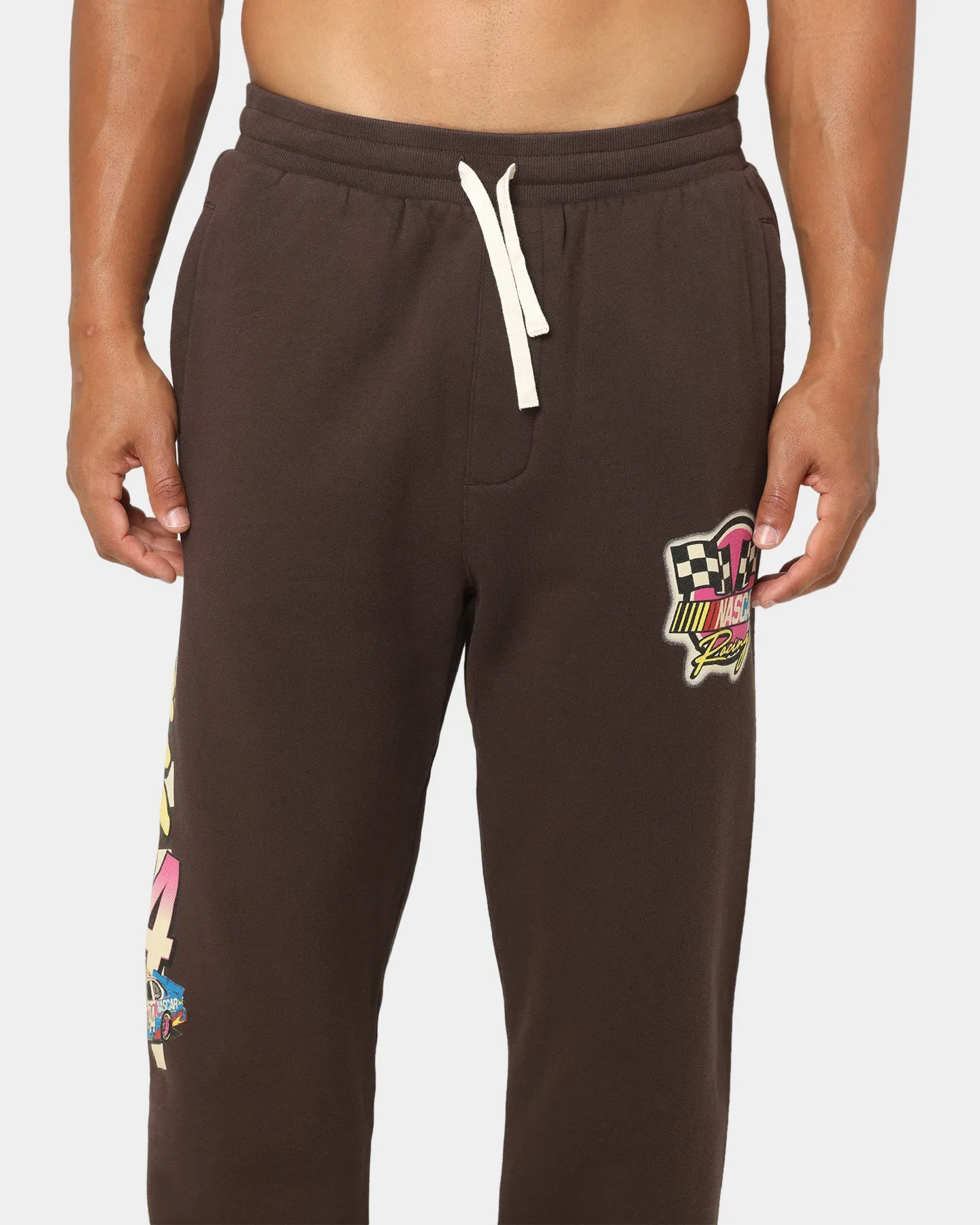 NASCAR NASCAR Team '94 Baggy Track Pants Chocolate Brown