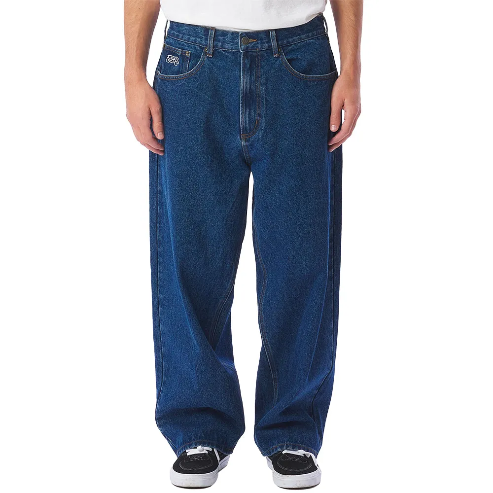 OBEY BIGWIG BAGGY DENIM // STONEWASH INDIGO