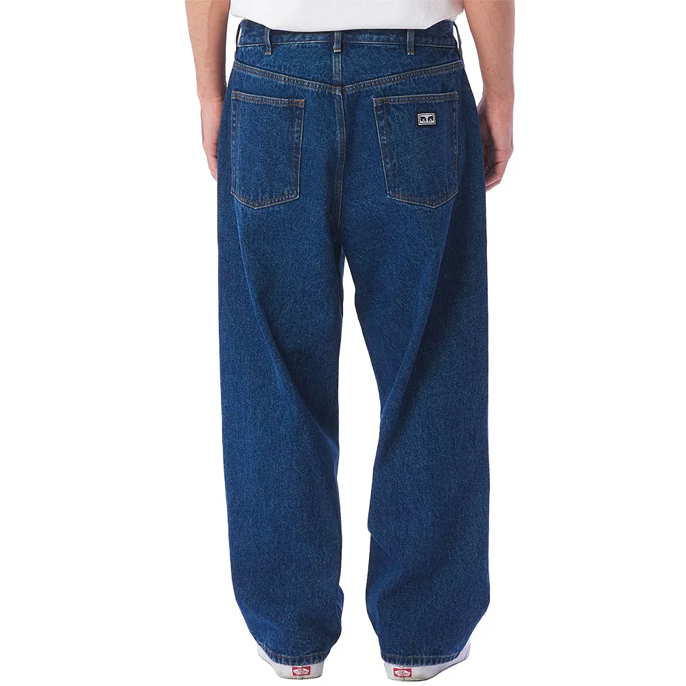 OBEY BIGWIG BAGGY DENIM // STONEWASH INDIGO