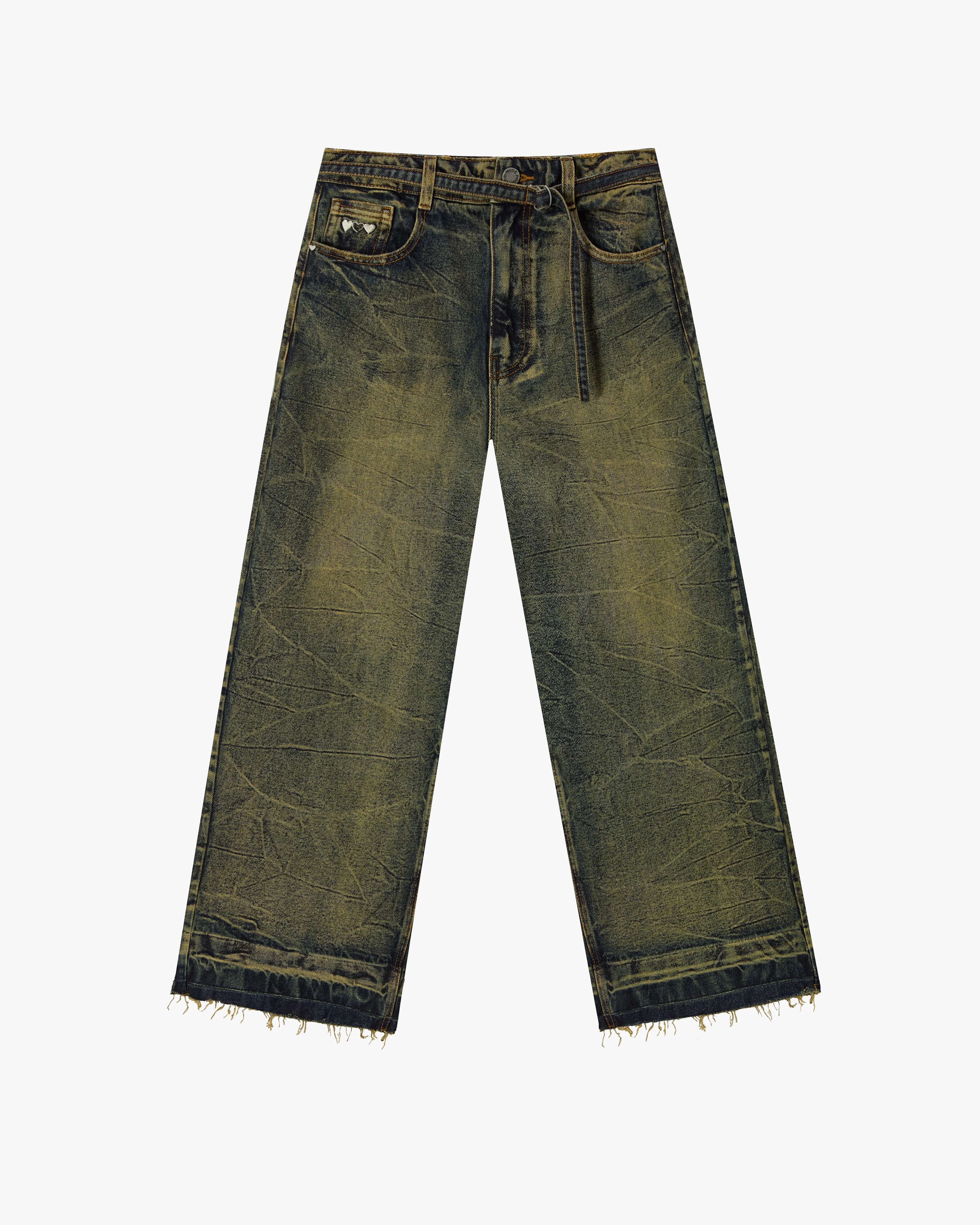 OLD BAGGY DENIM PANTS DIRTY WASH