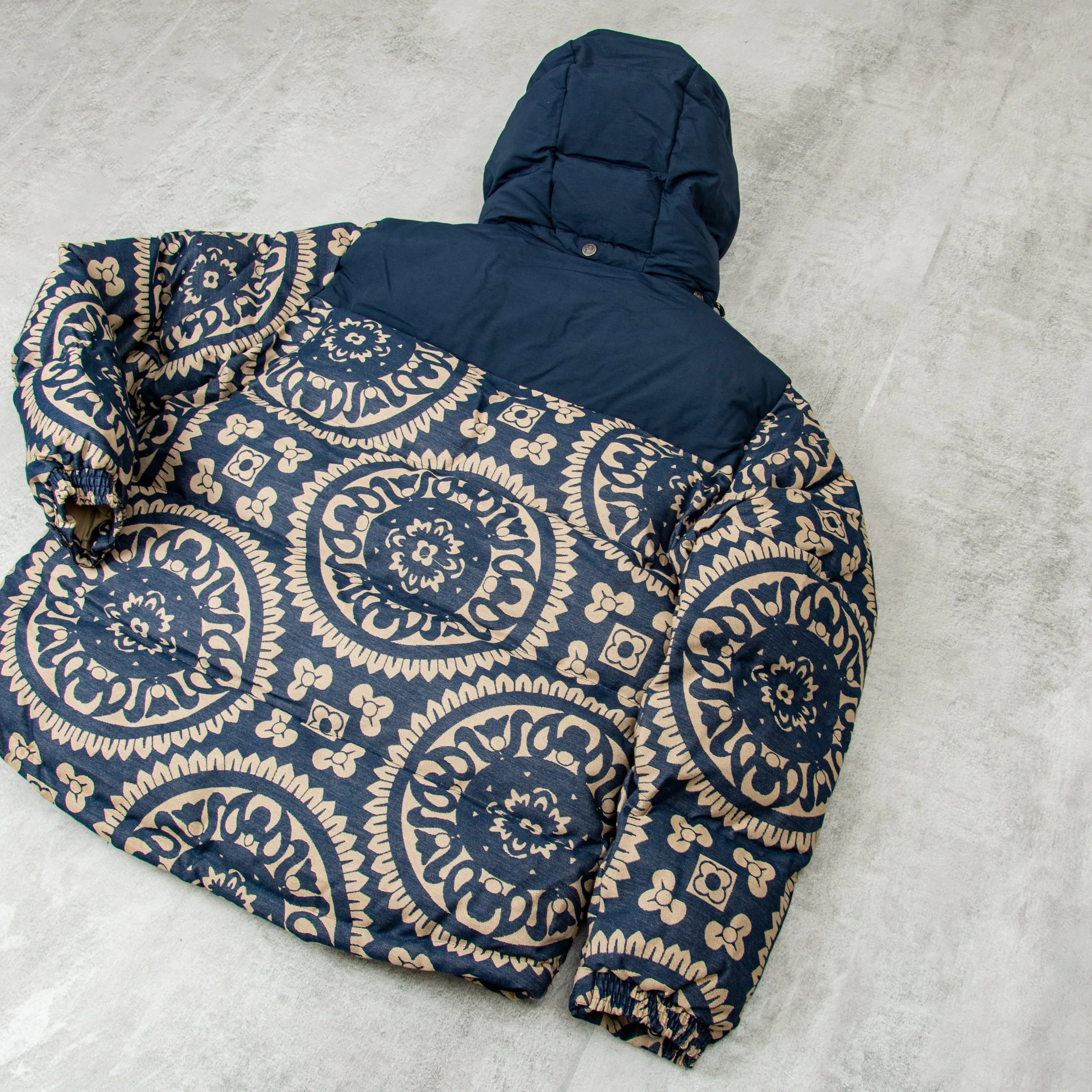 Penfield Jacquard Bowerbridge Quilted Jacket - Navy Blazer