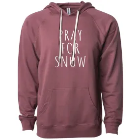 Pray for Snow Lightweight Hoodie