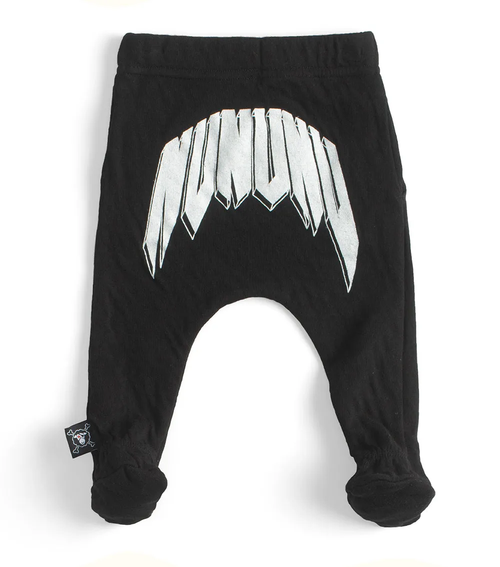 rawk-nu-roll footed baggy pants