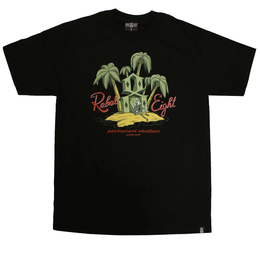 Rebel8 Permanent Vacation T-shirt Black