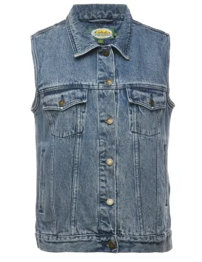 Sleeveless Denim Jacket - L