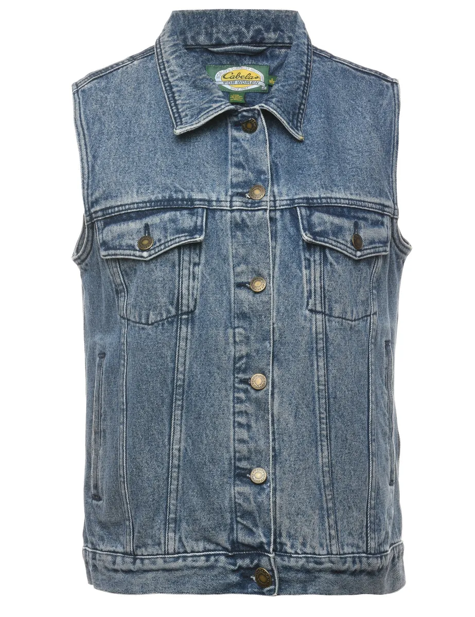 Sleeveless Denim Jacket - L