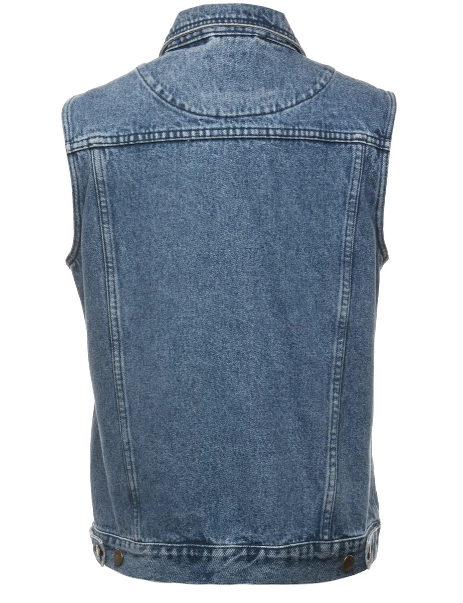 Sleeveless Denim Jacket - L