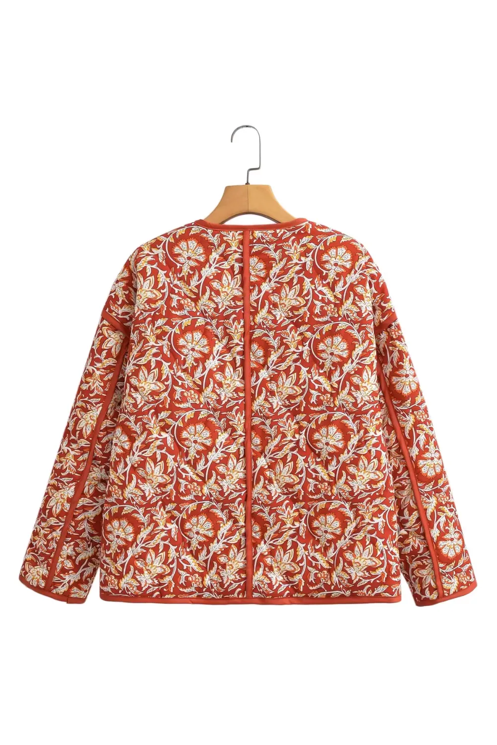 'Stella' Floral Print Quilted Light Jacket