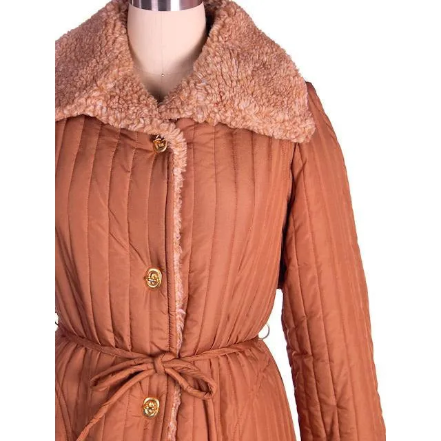 Vintage 1970s Womens M Coat Bonnie Cashin For Russ Taylor Tan