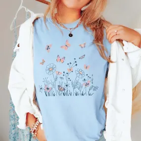 Wildflower and Butterflies Tee