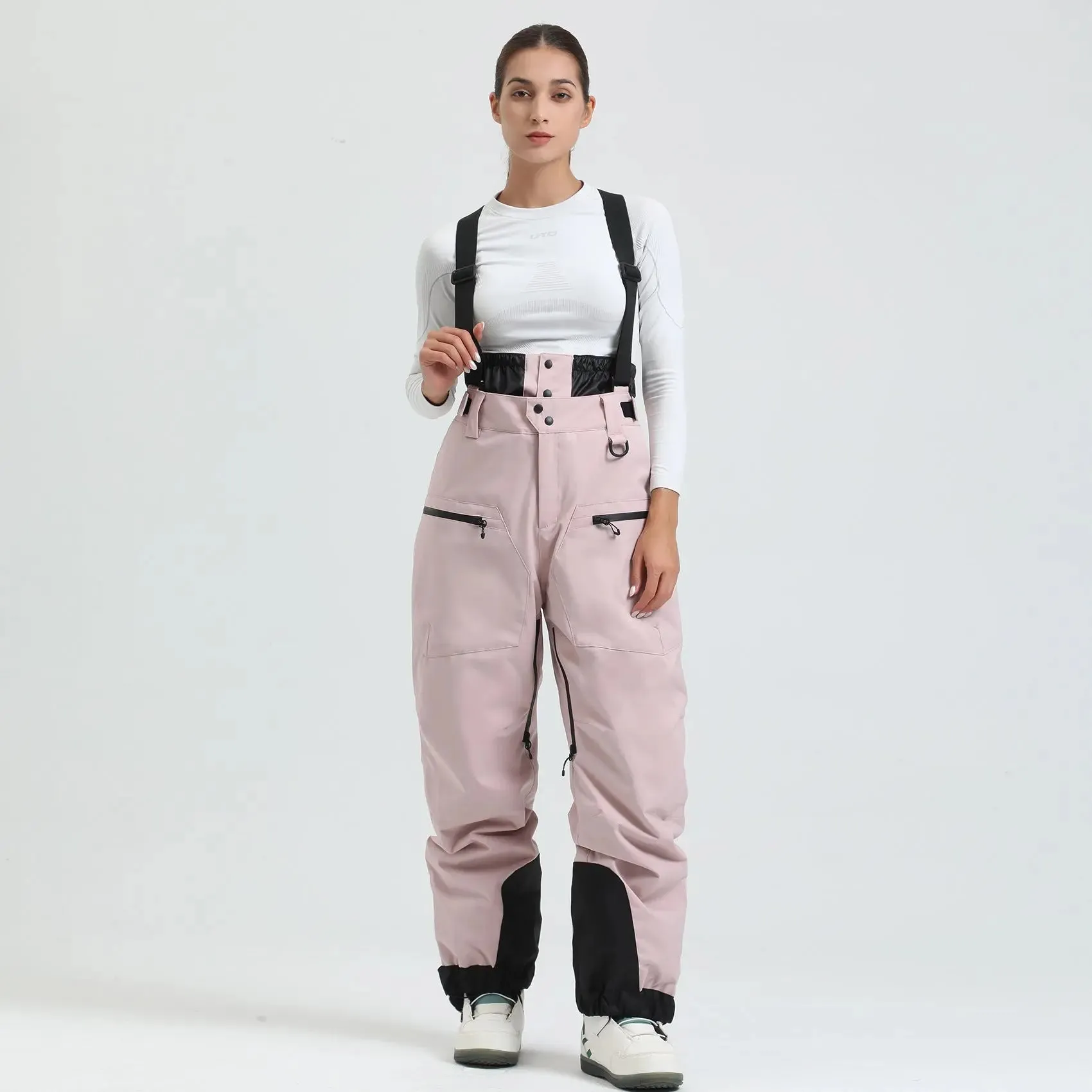 Women Ski Snowboard Bibs Outdoor Ski Overalls Pants