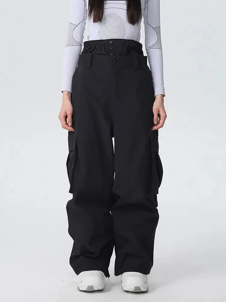 Women's Baggy Ski Pants Cargo Snowboarding Trousers