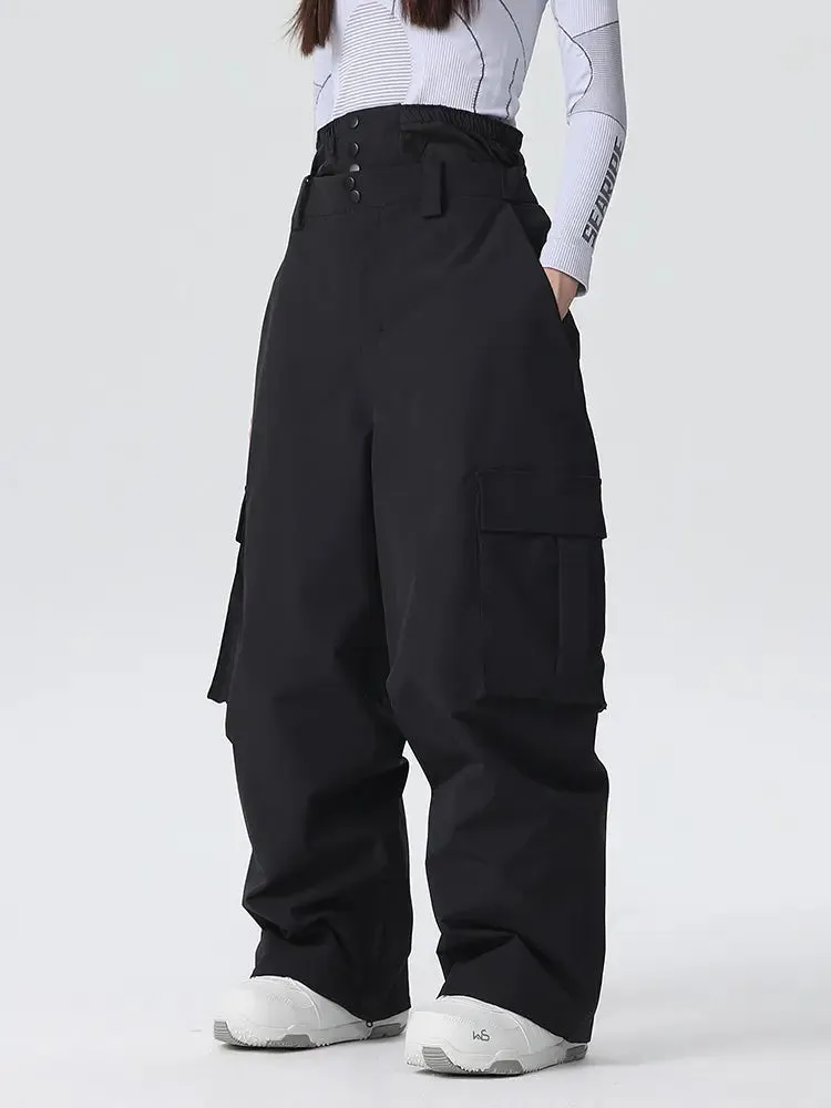 Women's Baggy Ski Pants Cargo Snowboarding Trousers