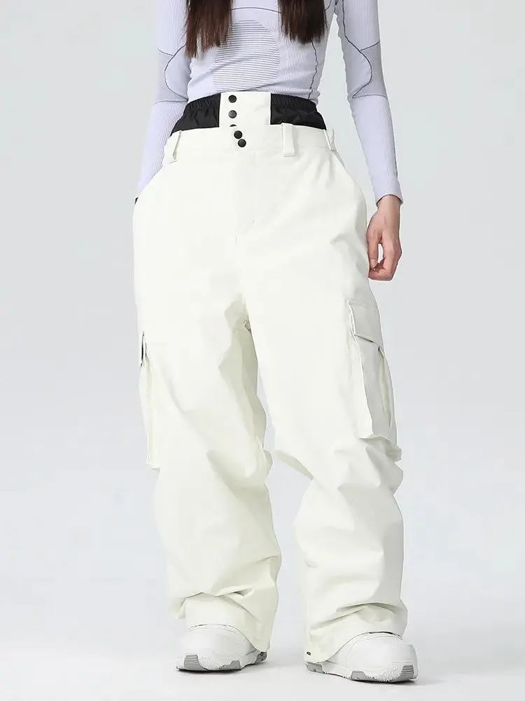 Women's Baggy Ski Pants Cargo Snowboarding Trousers