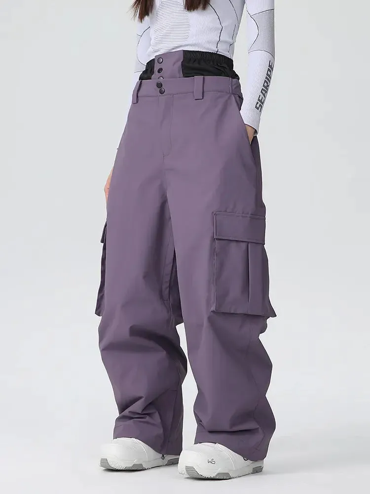 Women's Baggy Ski Pants Cargo Snowboarding Trousers