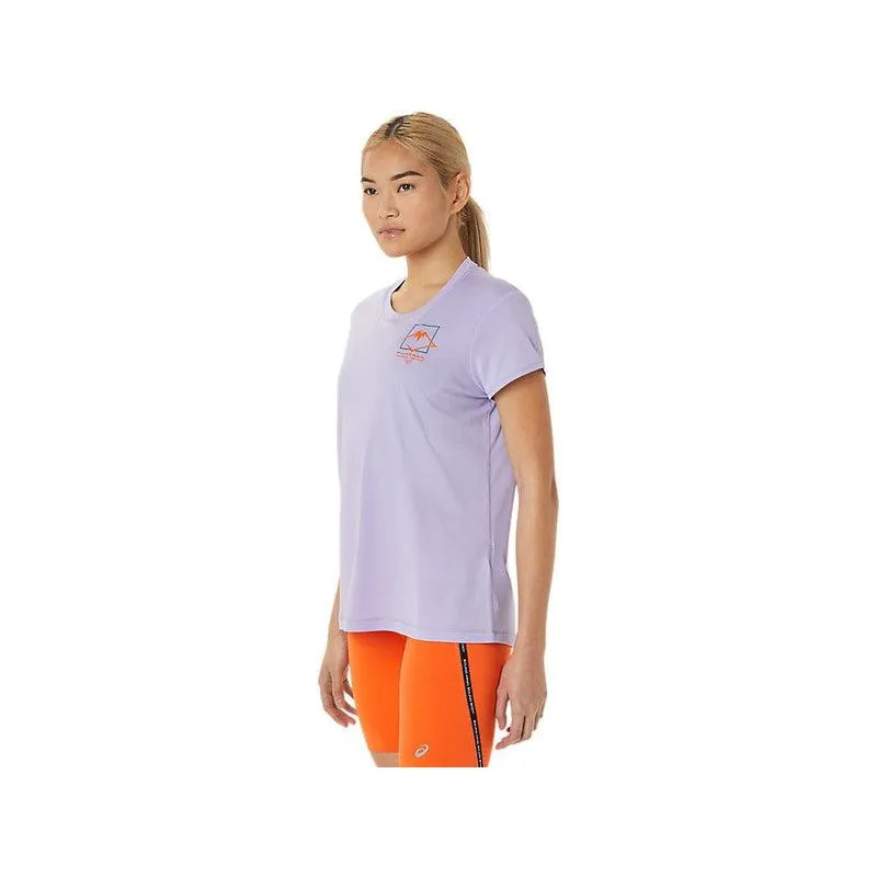 Women's Fujitrail Logo SS Top- Vapor