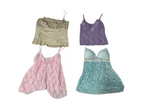 Y2k FairyCore Lace & Mesh Tops Mixed - 11 Pcs